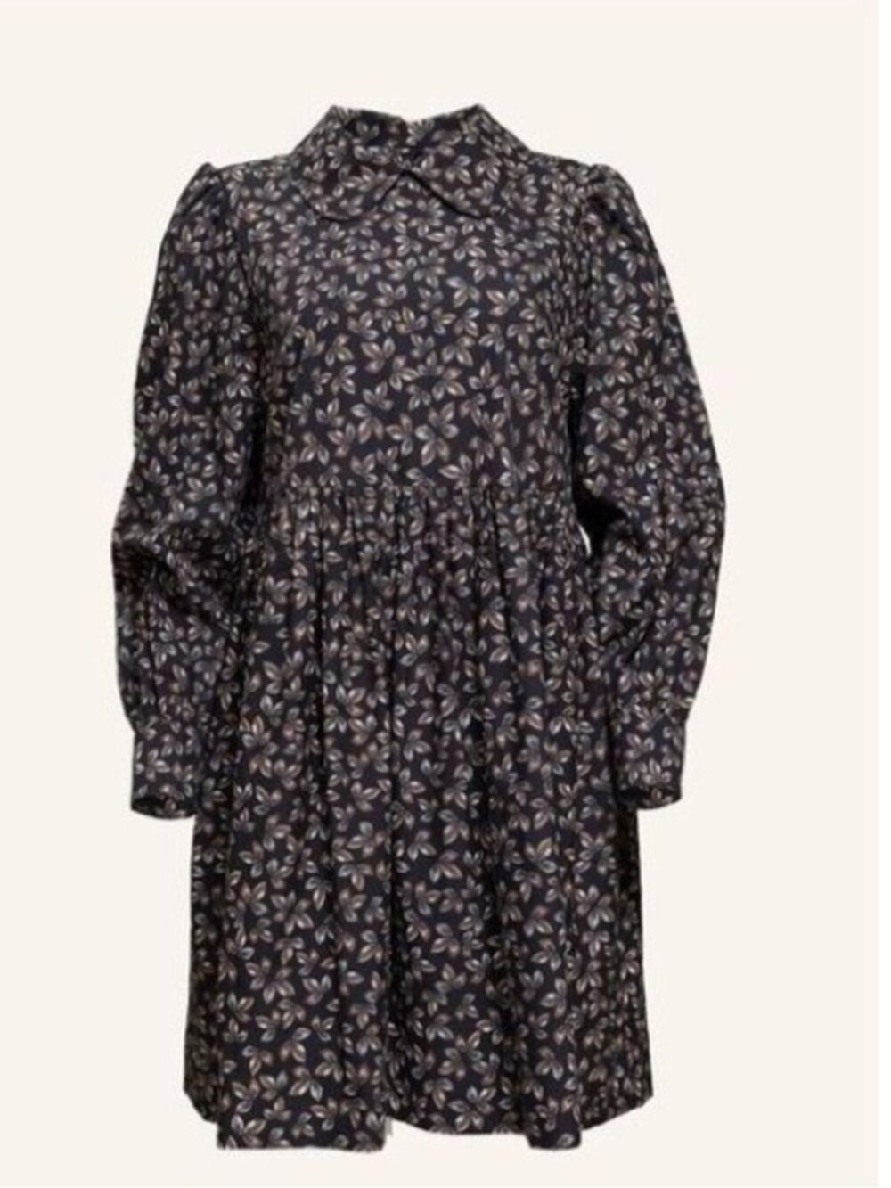 HELENE GALWAS Germany cotton print cottagecore babydoll dress medium